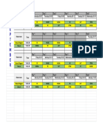 Elementary School Weekly Class Schedule