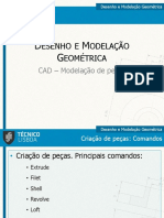 Modelagem 3D de peças com CAD