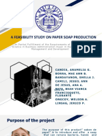 A Feasibility Study On Paper Soap Production