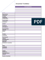 Online Work - Define Ecological Terms (Activity #01)