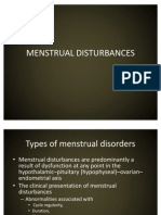 Menstrual Disturbances