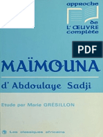 «Maïmouna» DAbdoulaye Sadji Étude (Marie Grésillon) (Z-lib.org)