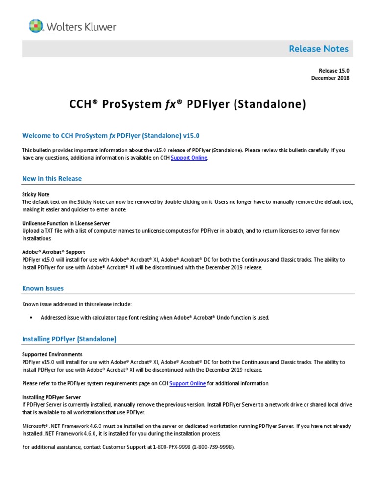 ReleaseNotesPDFlyer15 0 | PDF | Utility Software | Software