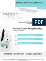 Analisa Fourier Fungsi Analog (Integral Fourier) - Revisi