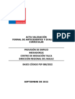 Acta Evaluación Formal Antecedentes y Evaluación Curricular PSP 080