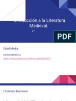 Introducción A La Literatura Medieval.