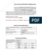 Autorização de Coleta de Produto - Leme - Sigmar Jung - Fsv5227