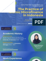 5 The Practice of Islamic Microfinance in Indonesia - Baitul Maal Wat-Tamwil (BMT) and Koperasi Syariah