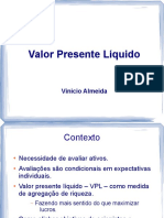 Valor Presente Líquido: Vinicio Almeida 2012