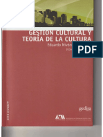 Gestión cultural y teoría de la cultura