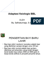 Adaptasi Fisiologis BBL