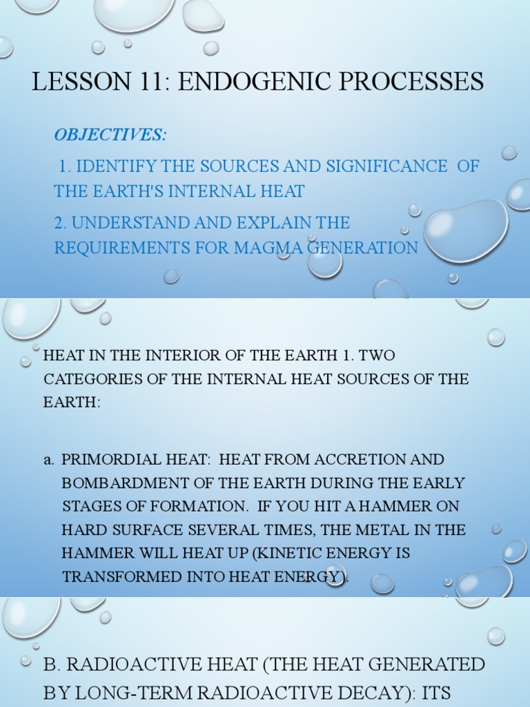 Understanding Endogenic Processes | PDF | Magma | Earth