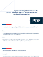 Instructivo Preparación y Administración Vacuna Convidecia Laboratorio Cansino Biologicals Inc