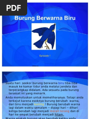 Burung Berwarna Biru
