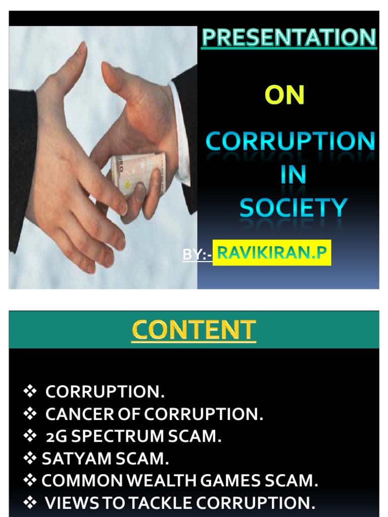 presentation on corruption