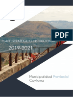 Plan Estratégico Municipal de Caylloma 2019-2021