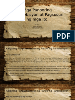 Unang Pangkat Mga Panooring Pantelebisyon at Pagsusuri NG Mga Ito