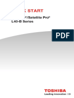 Quick Start: Satellite /satellite Pro L40-B Series