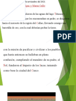 Manco Cápac y Mama Ocllo - 10 de Noviembre