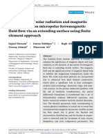 Heat Trans - 2022 - Hussain - Significance of Solar Radiation and Magnetic Dipole Impact On Micropolar Ferromagnetic Fluid