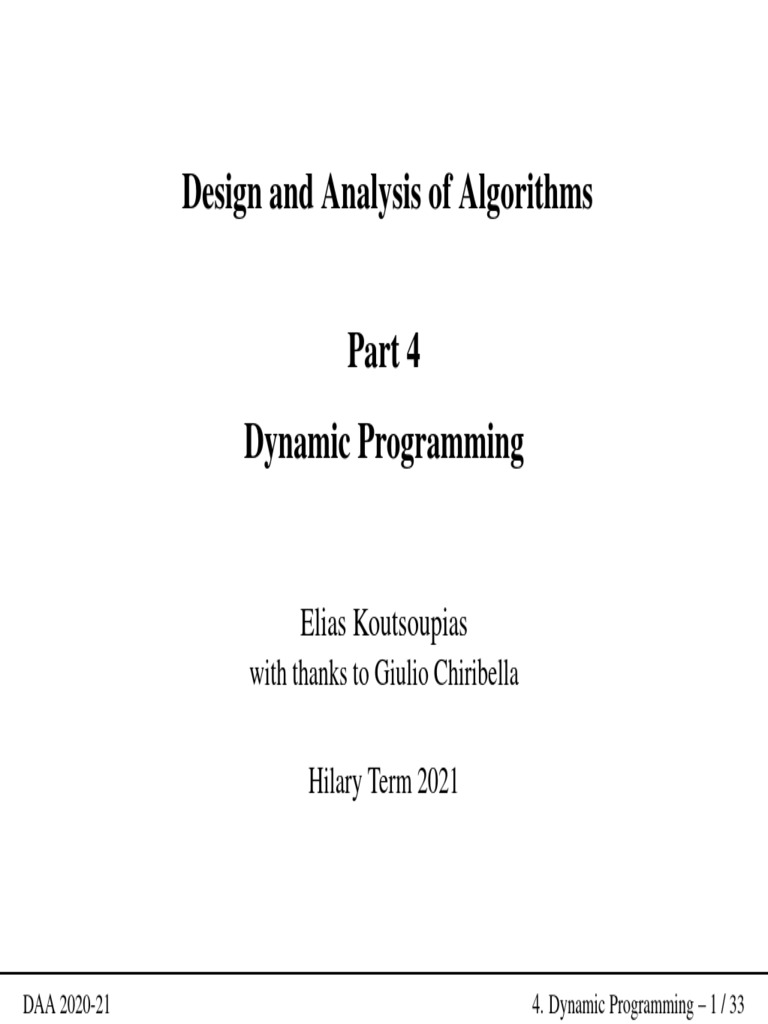 Dynamic | PDF | Dynamic Programming | Sequence Alignment