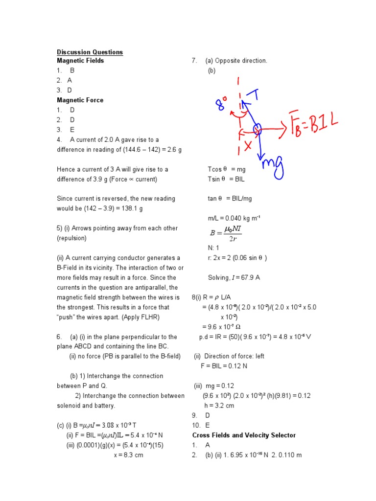 Physics: Magnetic Fields & Forces | PDF