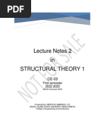 Lecture Notes 2 Structural Theory