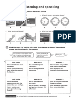 Be Curious 6 - Listening and Speaking Worksheet - Unit 4