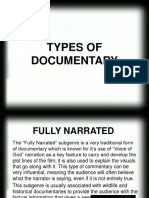 Types of Documentary Genres