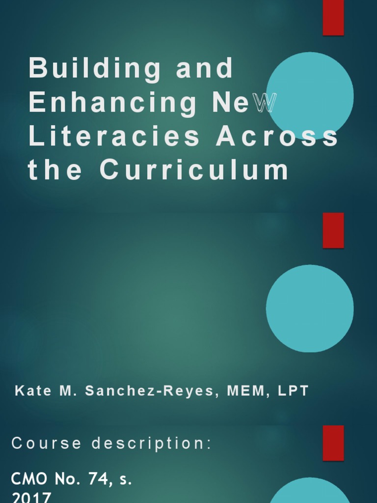 Building and enhancing new literacies across the curriculum pdf