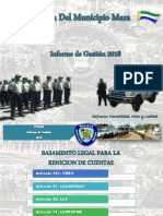 Informe Gestión 2018 Policía Mara