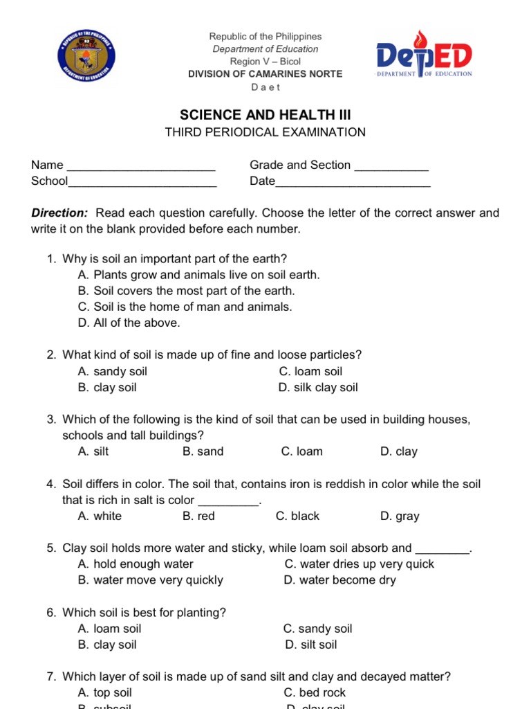 3rd Periodical Testgrade 3