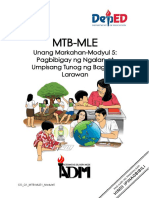 MTB MLE1 Q1 Mod5 Pagbibigay NG Ngalan at Umpisang Tunog NG Bagay o Larawan Version2