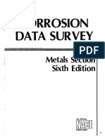 NACE Corrosion Data Survey Metal Section 6th Ed Nace Publisher 1985