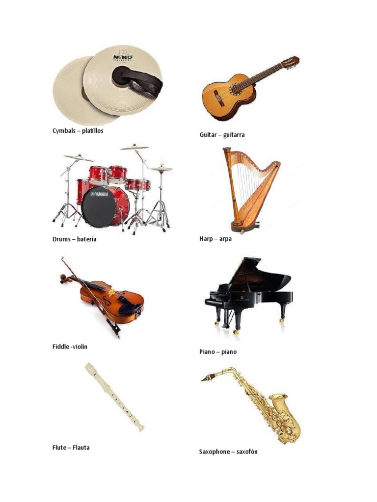 Instrumentos en Ingles PDF