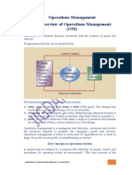 Operations Management - Exam Study Note PDF