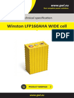 ThunderSky Winston LIFEPO4 160ah WIDE Datasheet