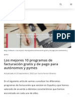 Los 10 Mejores Programas de Facturación (2022) (Gratis y de Pago)