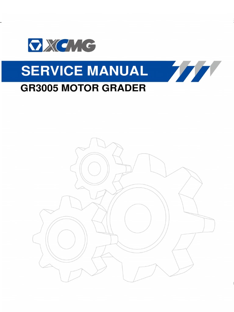 XCMG GR3005 Service Manual PDF Motor Oil Manual Transmission