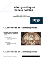 Evolución de la ciencia política y sus enfoques