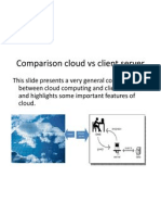 Comparison Cloud Vs Client Server