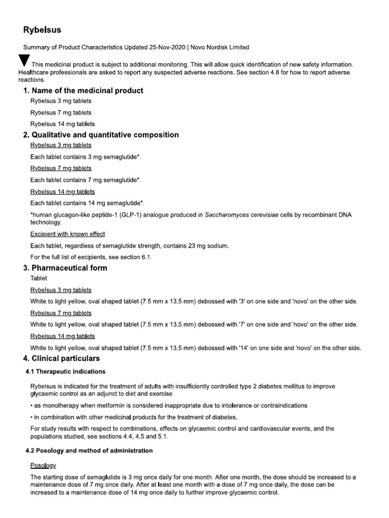 Rybelsus Administration | PDF