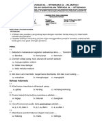 Soal Ulangan Harian Tematik 1 1C 2021-2022