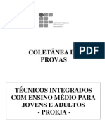 Coletânea de Provas de Técnico Integrado Proeja (2008-2010) - ES