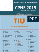 Mod- Tiu Verbal_antonim Cpns 2019