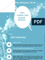 Arti, Fungsi, Dan Ragam Bahasa