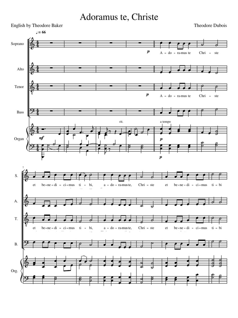 Adoramus Te Christe | PDF