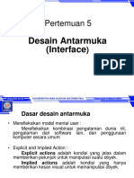 Pertemuan 5: Desain Antarmuka (Interface