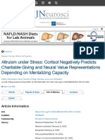 Altruism Under Stress: Cortisol Negatively Predicts Charitable Giving and Neural Value Representatio