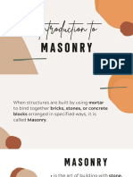 MASONRY